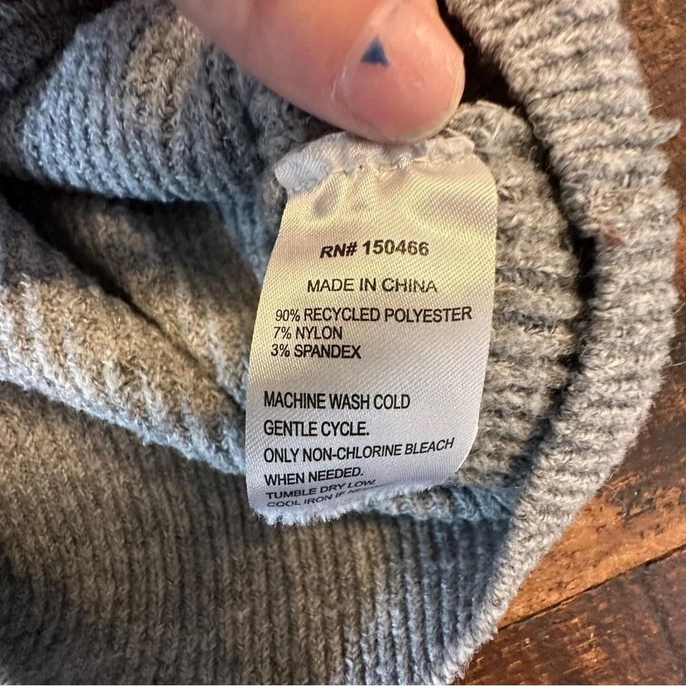 Market & Spruce Sienna Ribbed Drop Shoulder Crewneck Sweater- Like New